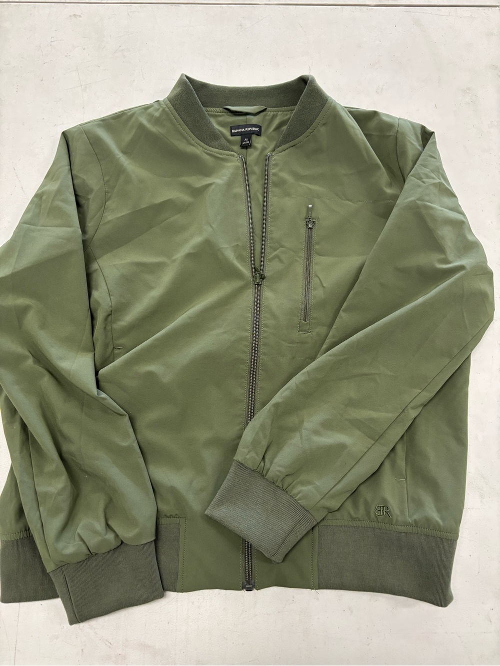 Banana Republic Olive Green Men's Bomber Jacket